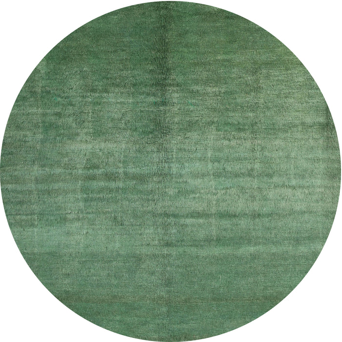 Sideview of Contemporary Green Modern Rug, con1228