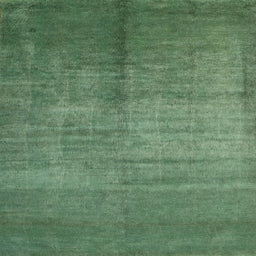 Sideview of Machine Washable Contemporary Green Rug, wshcon1228