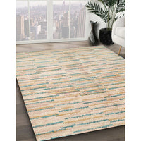 Contemporary Camel Brown Modern Rug, con1229