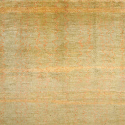 Sideview of Machine Washable Contemporary Yellow Rug, wshcon1230