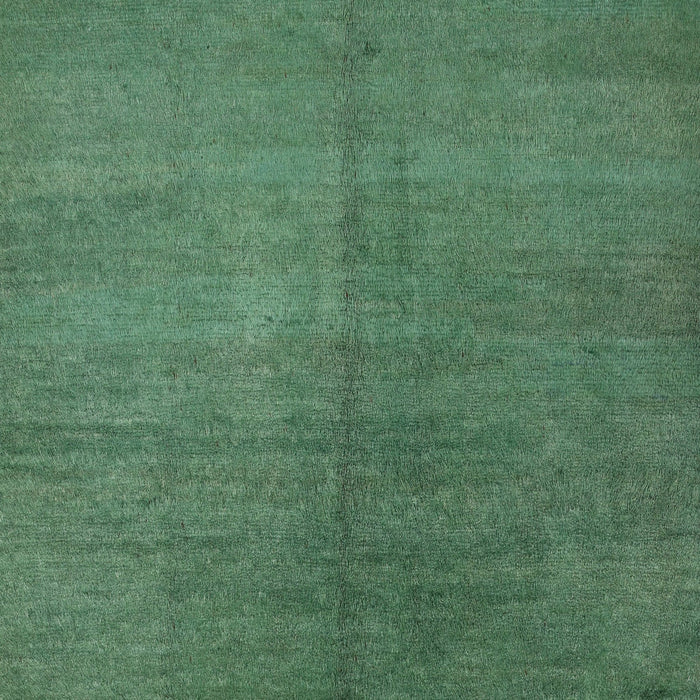 Contemporary Forest Green Modern Rug, con1231