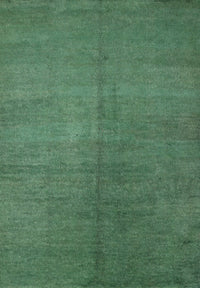 Machine Washable Contemporary Medium Forest Green Rug, wshcon1231