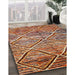 Contemporary Light Copper Gold Modern Rug in Family Room, con1232