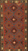 Contemporary Saddle Brown Southwestern Rug, con1235