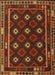 Machine Washable Contemporary Saddle Brown Rug, wshcon1237