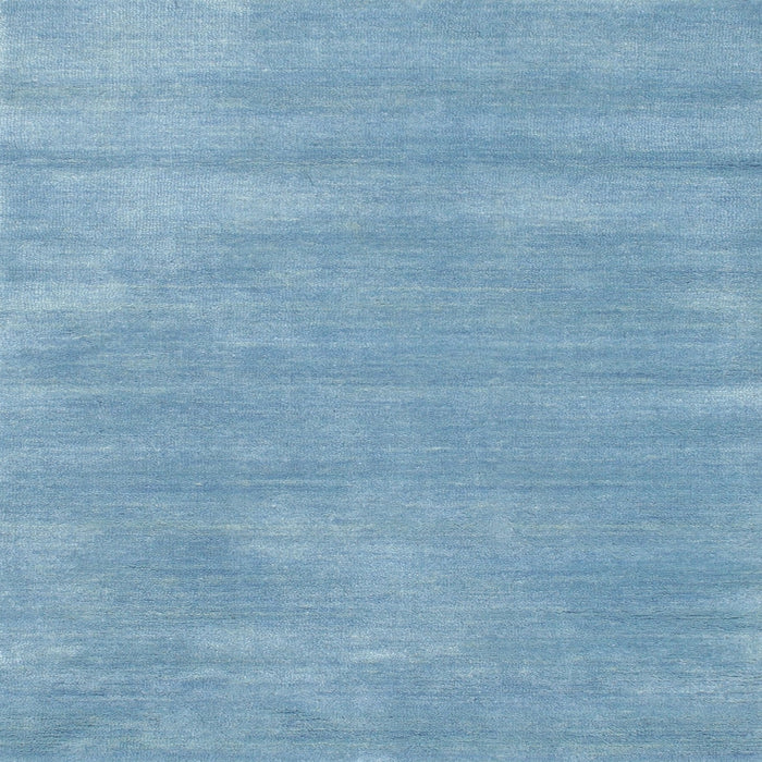 Square Contemporary Denim Blue Modern Rug, con123