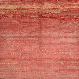 Square Contemporary Red Modern Rug, con1241