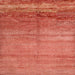 Sideview of Machine Washable Contemporary Fire Red Rug, wshcon1241