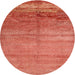 Sideview of Contemporary Red Modern Rug, con1241