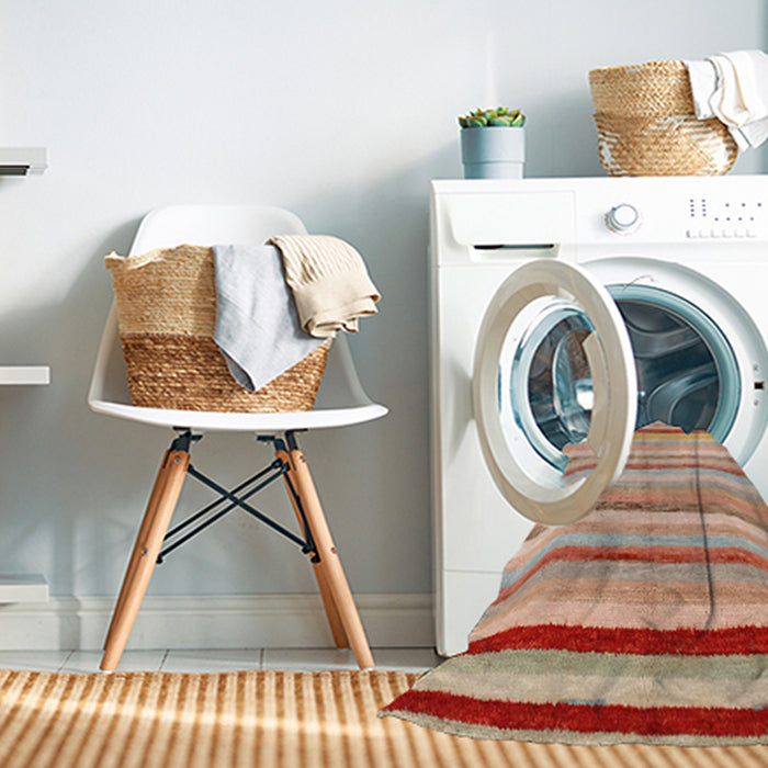 Machine Washable Contemporary Brown Rug in a Washing Machine, wshcon1242