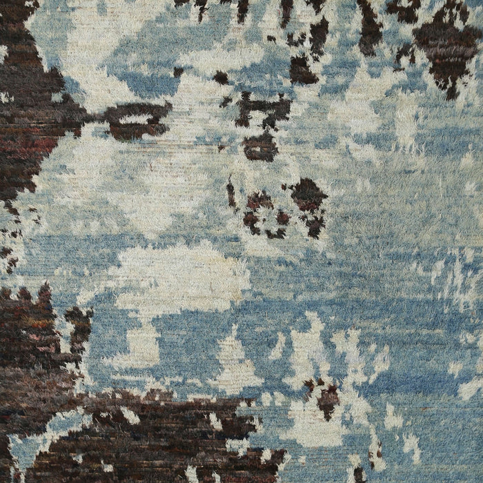 Contemporary Dark Gray Modern Rug, con1243