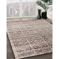 Contemporary Rose Pink Modern Rug, con1245