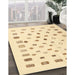 Contemporary Sun Yellow Modern Rug in Family Room, con1247