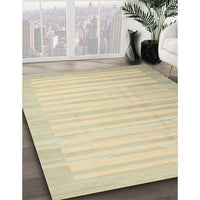 Contemporary Brown Gold Modern Rug, con1249