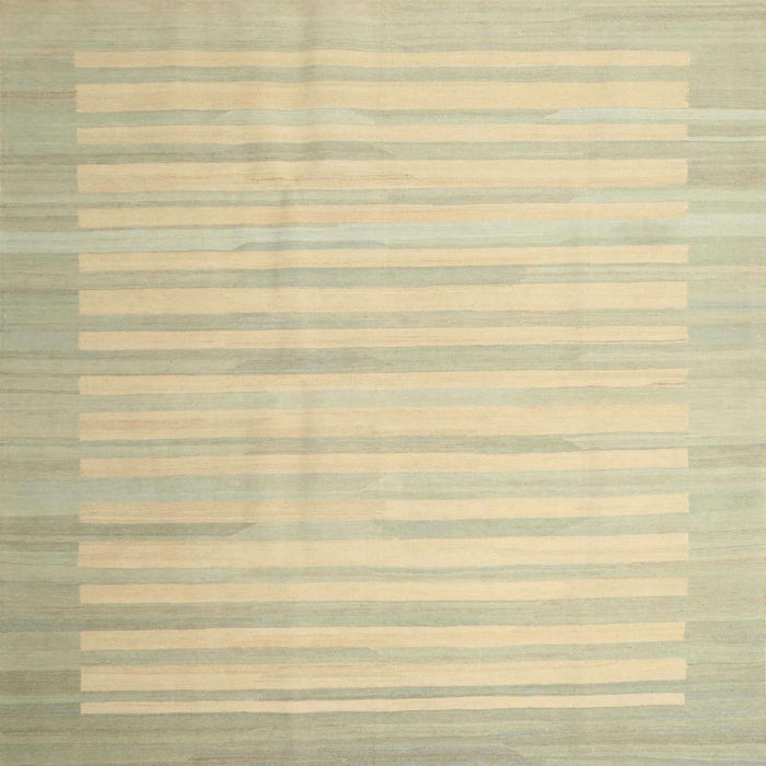 Square Contemporary Brown Gold Modern Rug, con1249