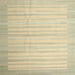 Square Contemporary Brown Gold Modern Rug, con1249