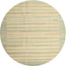 Sideview of Contemporary Brown Gold Modern Rug, con1249