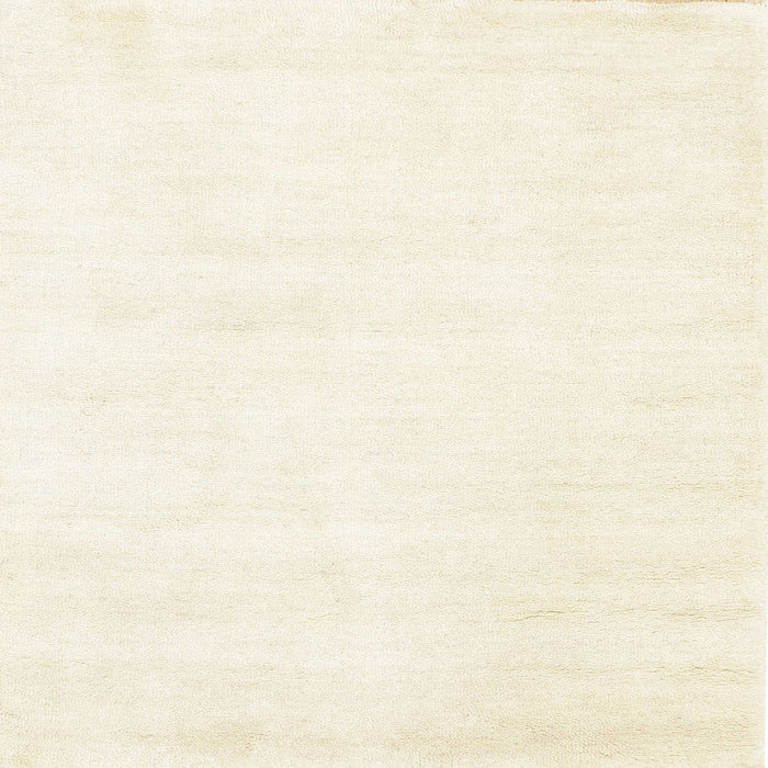 Sideview of Machine Washable Contemporary Lemon Chiffon Beige Rug, wshcon124