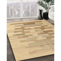 Contemporary Brown Modern Rug, con1252