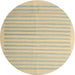 Sideview of Contemporary Brown Gold Modern Rug, con1253