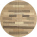 Sideview of Contemporary Sand Brown Modern Rug, con1255