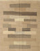 Contemporary Sand Brown Modern Rug, con1255