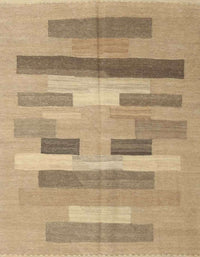 Machine Washable Contemporary Sand Brown Rug, wshcon1255