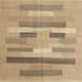 Sideview of Machine Washable Contemporary Sand Brown Rug, wshcon1255