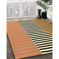 Contemporary Saddle Brown Modern Rug, con1258