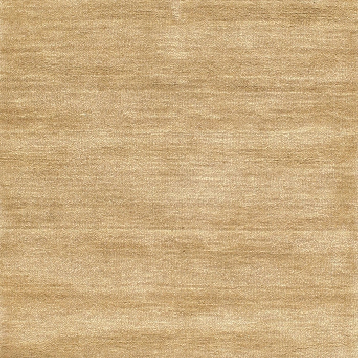 Contemporary Yellow Solid Rug, con125