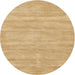 Sideview of Contemporary Yellow Solid Rug, con125