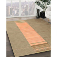 Contemporary Sand Brown Modern Rug, con1260