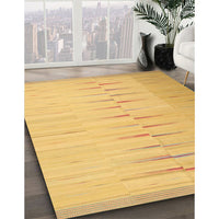 Contemporary Orange Modern Rug, con1261