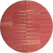 Sideview of Contemporary Ruby Red Oriental Rug, con1262