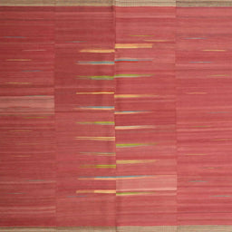 Sideview of Machine Washable Contemporary Ruby Red Rug, wshcon1262