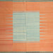 Square Contemporary Neon Orange Modern Rug, con1263