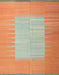 Contemporary Neon Orange Modern Rug, con1263