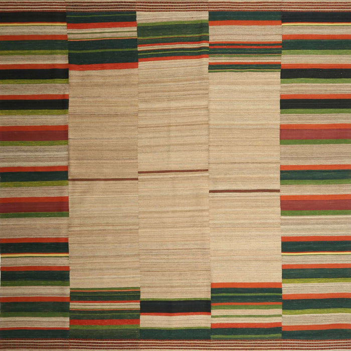 Sideview of Machine Washable Contemporary Saddle Brown Rug, wshcon1265