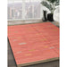 Machine Washable Contemporary Orange Rug in a Family Room, wshcon1267