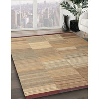 Contemporary Sand Brown Modern Rug, con1268