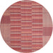 Sideview of Contemporary Red Modern Rug, con1269