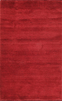 Machine Washable Contemporary Red Rug, wshcon126