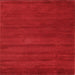 Sideview of Machine Washable Contemporary Red Rug, wshcon126