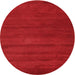 Sideview of Contemporary Red Modern Rug, con126