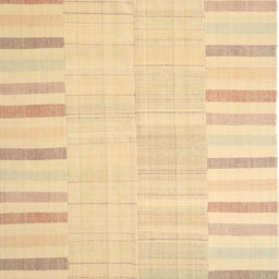 Square Contemporary Brown Gold Modern Rug, con1270