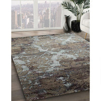 Contemporary Gunmetal Gray Modern Rug, con1272