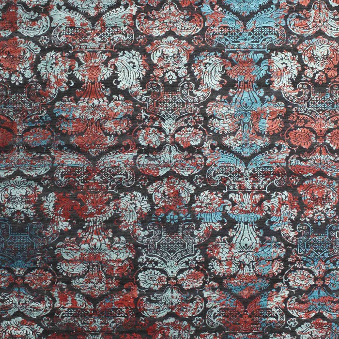 Machine Washable Contemporary Dark Brown Rug, wshcon1273