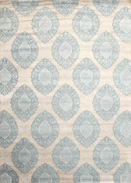 Contemporary White Gold Modern Rug, con1275