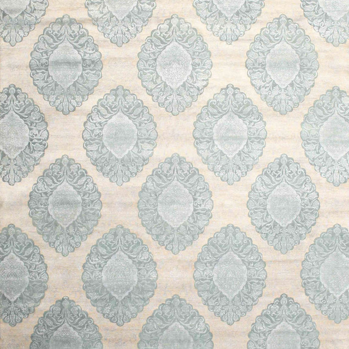 Machine Washable Contemporary White Gold Rug, wshcon1275