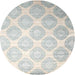 Sideview of Contemporary White Gold Modern Rug, con1275